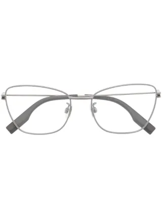 MCQ Lunettes De Vue a Monture Papillon Argentee Argent FARFETCH CM