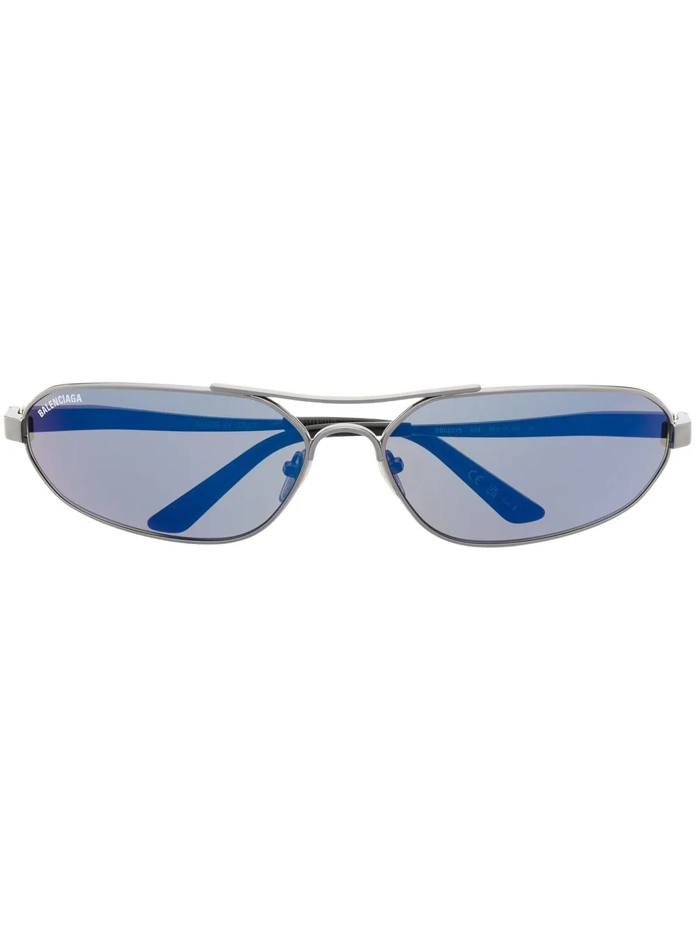 Balenciaga Tinted Round-frame Sunglasses In Silver