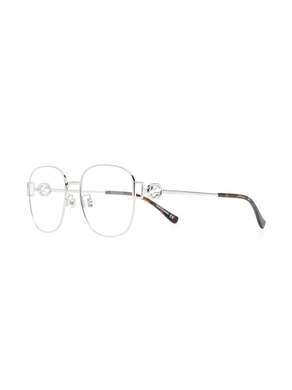 Gucci Eyewear Bril met vierkant montuur - Zilver