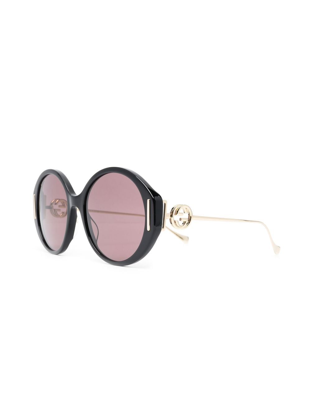Gucci Eyewear oversized round sunglasses - Zwart
