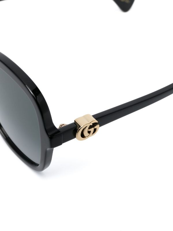 Gucci Eyewear ラウンドフレーム サングラス - Farfetch