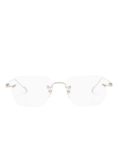Cartier Eyewear lunettes de vue rondes à logo gravé