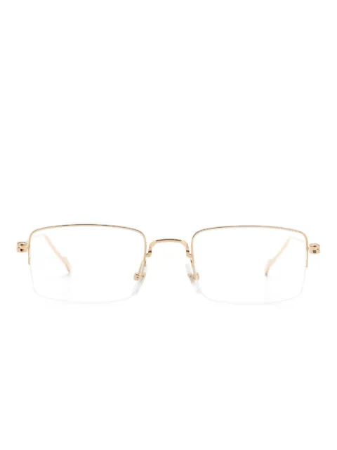Cartier Eyewear 18kt gold rectangular-frame glasses