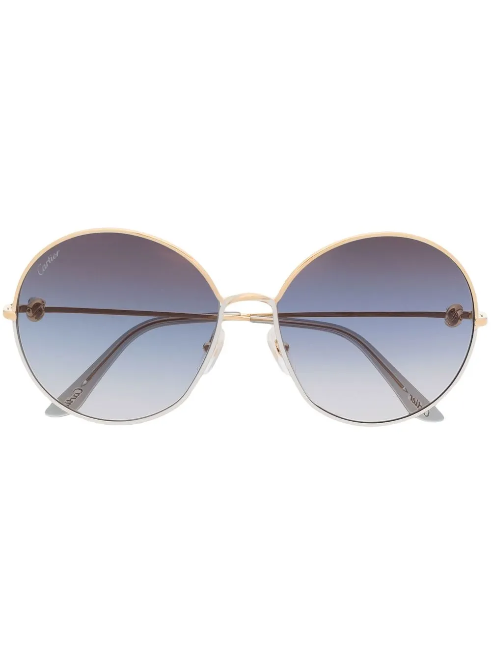 

Cartier Eyewear lentes de sol con armazón redonda - Dorado