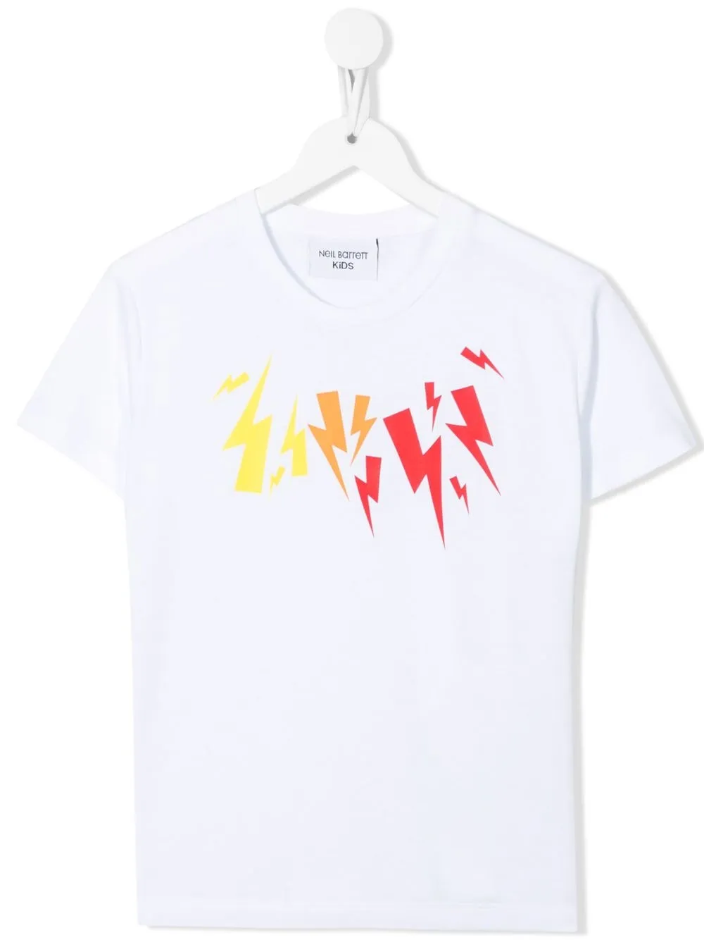 

Neil Barrett Kids playera con estampado Thunderbolt - Blanco