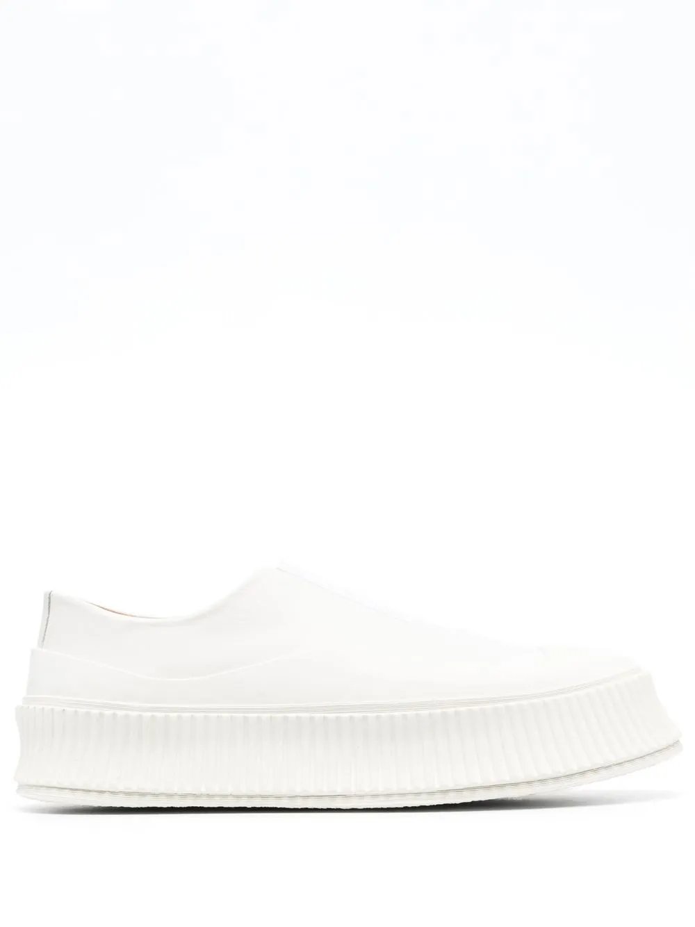 

Jil Sander slip-on leather sneakers - White