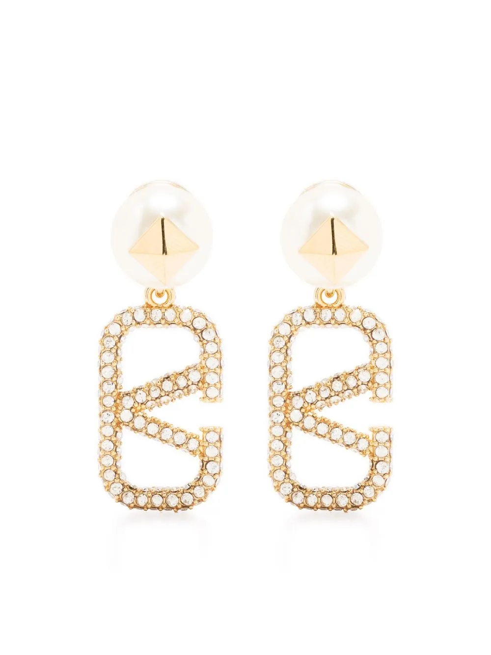 

Valentino Garavani aretes VLogo - Dorado