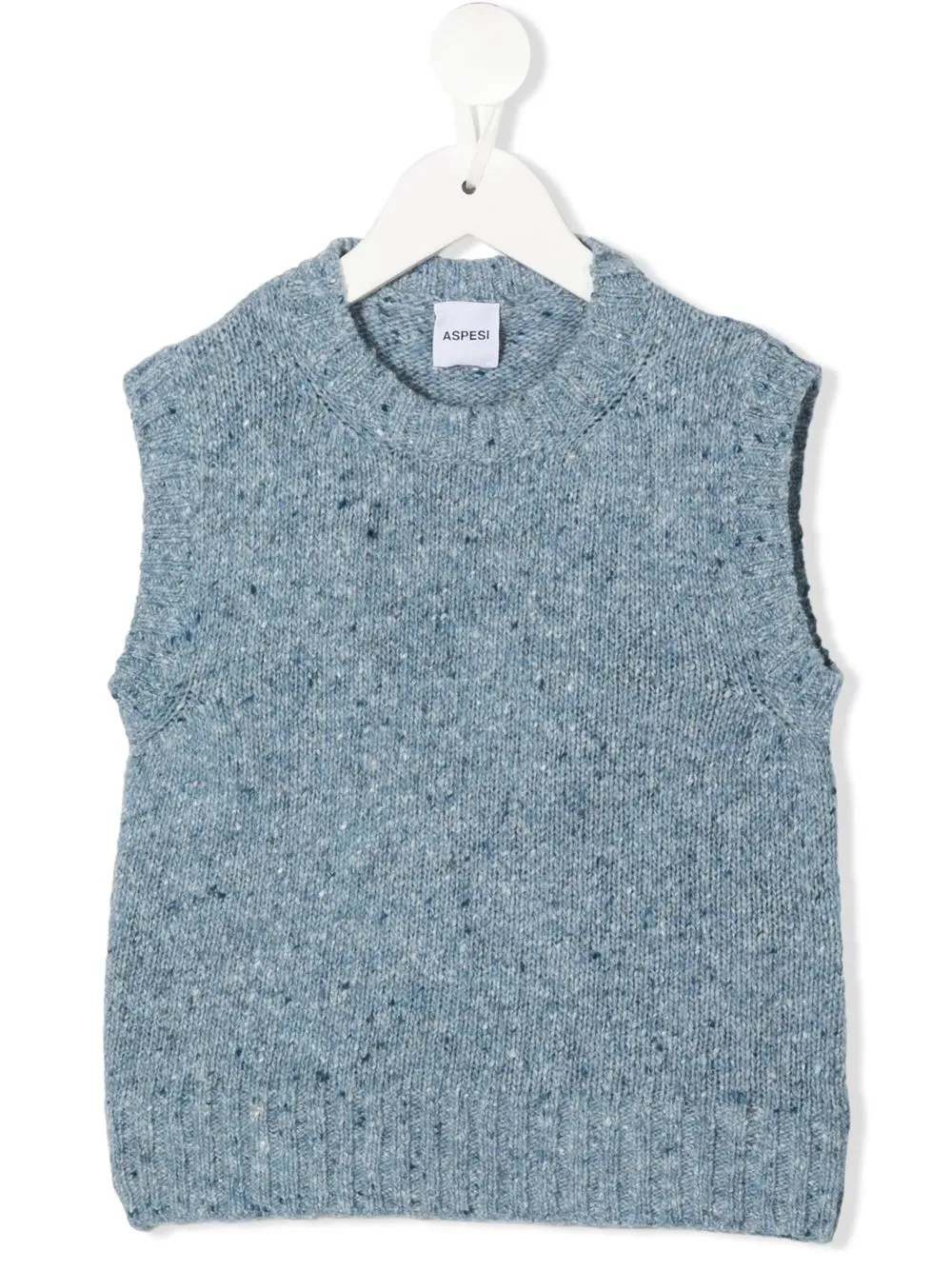 

Aspesi Kids marl-knit jumper vest - Blue