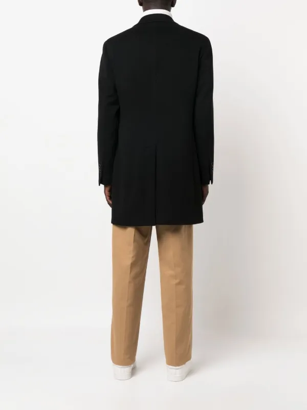 Tagliatore single-breasted Wool Coat | Black | FARFETCH