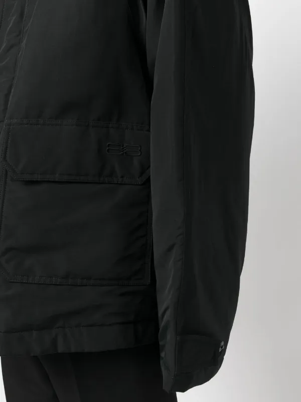 Balenciaga BB Icon Kick Parka Coat | Black | FARFETCH