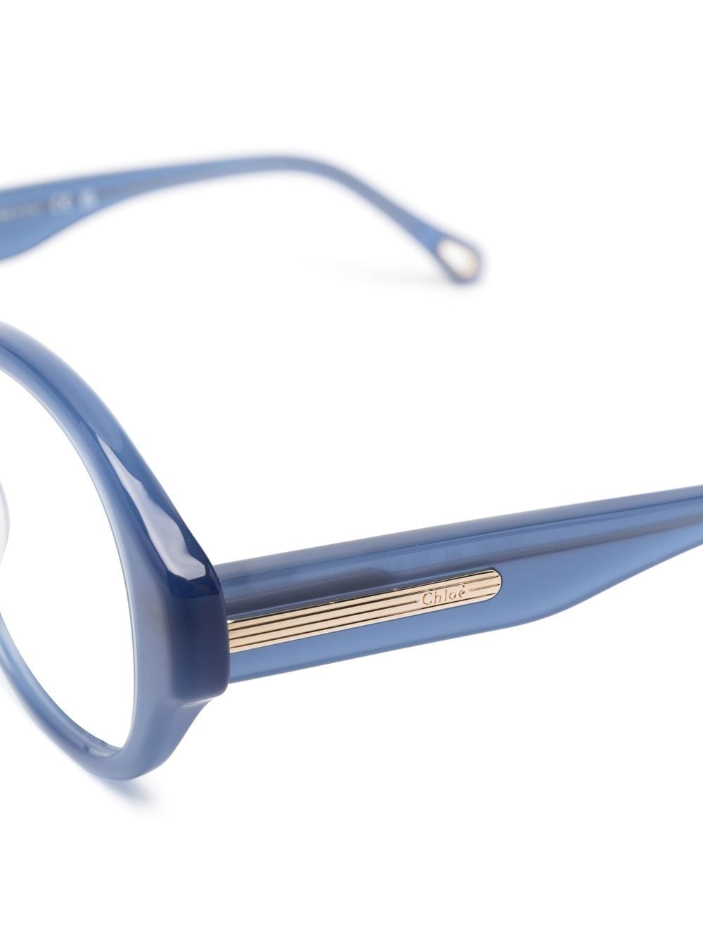 Shop Chloé Mirtha Round-frame Glasses In Blue