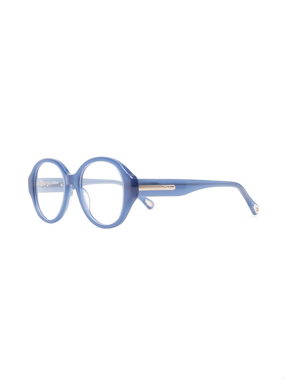 Chloé Eyewear Mirtha bril met rond montuur - Blauw
