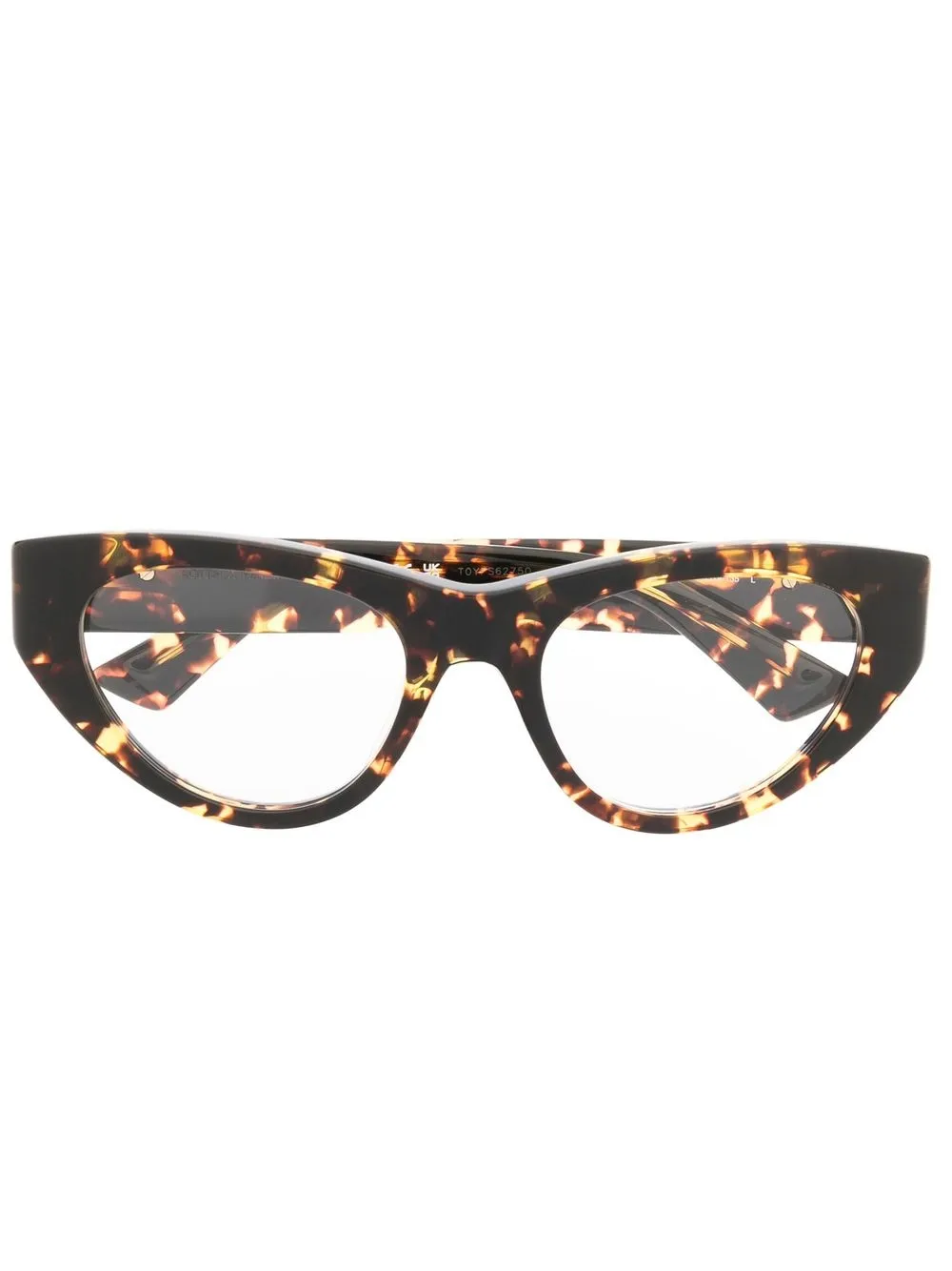 

Bottega Veneta Eyewear lentes con armazón cat eye gruesa - Marrón