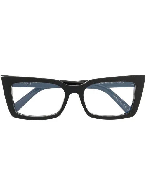 Lunettes de vue à monture carrée - Saint Laurent Eyewear - Modalova