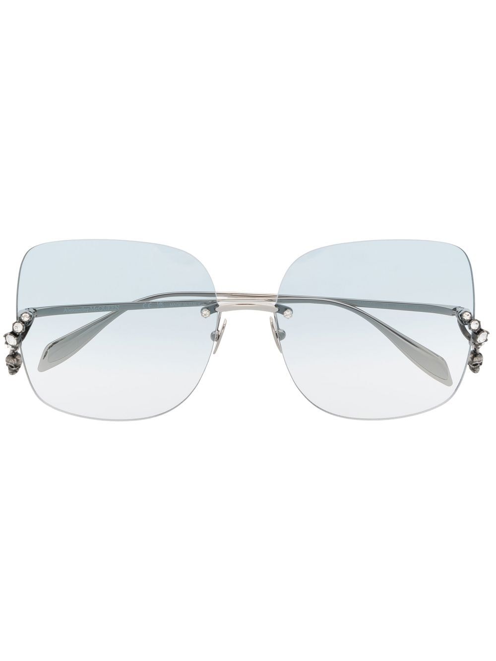 Alexander McQueen Eyewear tinted lens square frame sunglasses