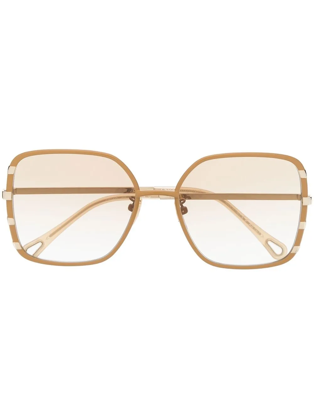 

Chloé Eyewear lentes de sol con armazón cuadrada - Amarillo