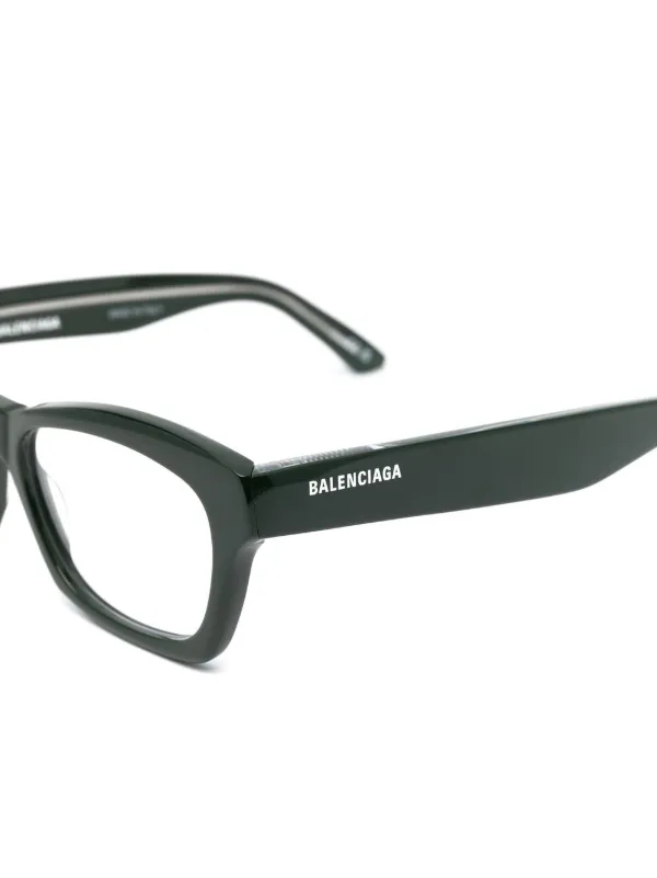 Balenciaga Eyewear square frame optical glasses unisex Acetate 53 Green