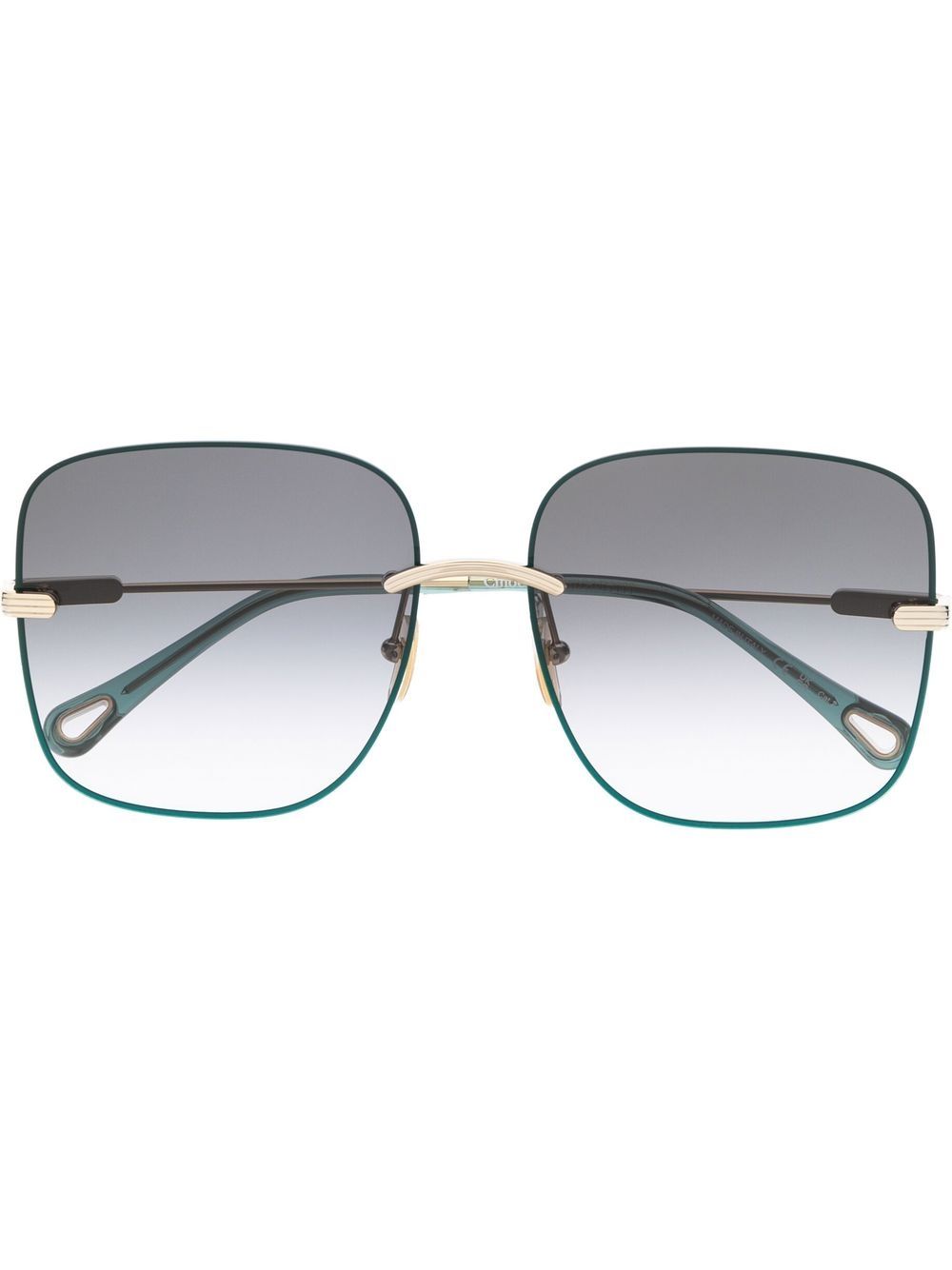 

Chloé Eyewear lentes de sol con armazón cuadrada - Verde