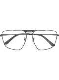Balenciaga Eyewear polished-effect pilot-frame glasses - Black