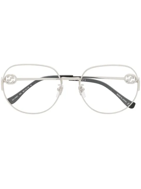 Gucci Eyewear oversized round-frame glasses