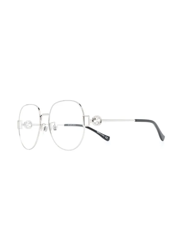 Gucci Eyewear Oversized round frame Glasses Farfetch