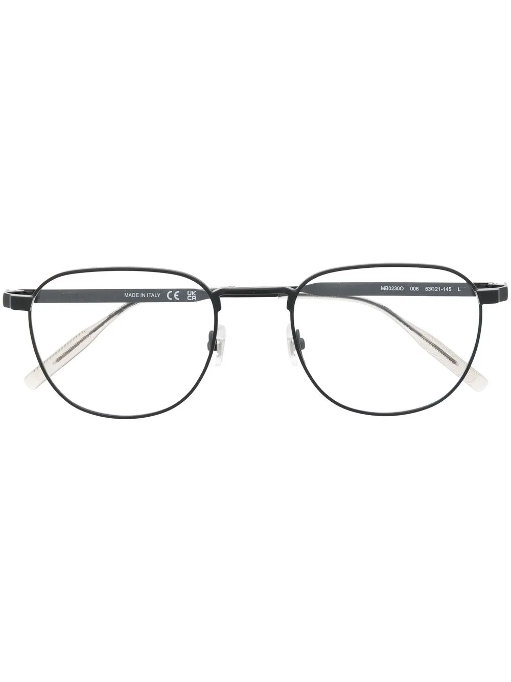 

Montblanc rectangle-frame glasses - Black