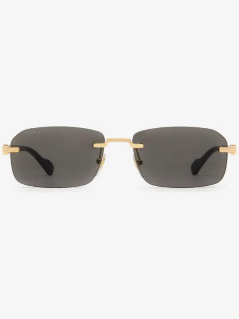 Gucci Eyewear rimless rectangle-frame sunglasses