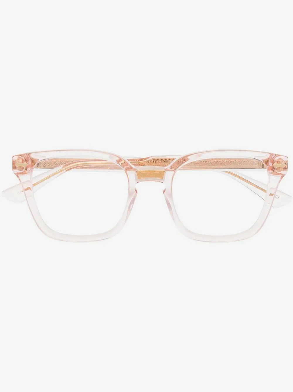 Gucci Eyewear rectangle-frame glasses | Pink | Image 1