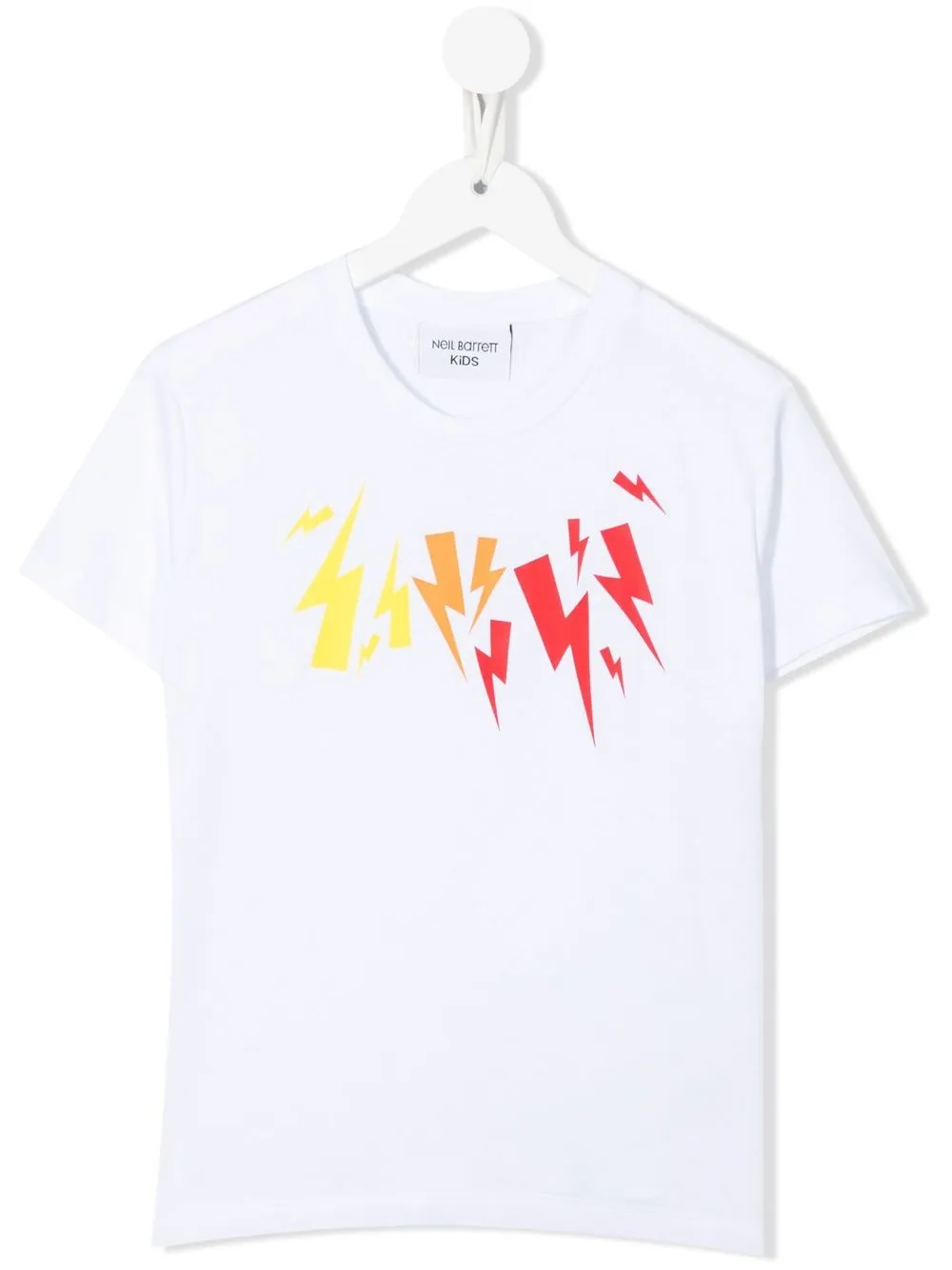 

Neil Barrett Kids playera con motivo Thunderbolt - Blanco