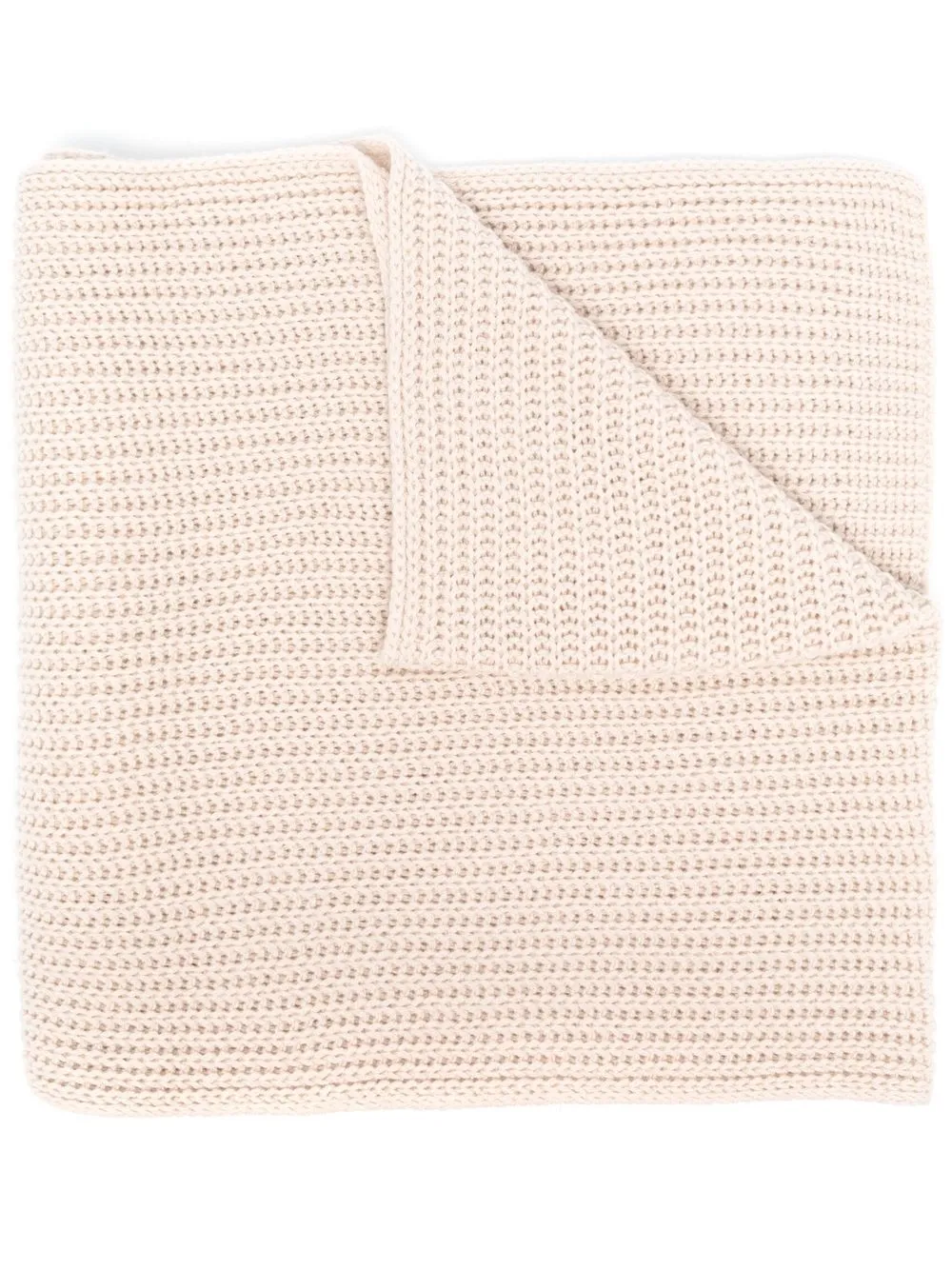 

Iris Von Arnim ribbed-knit cashmere scarf - Neutrals