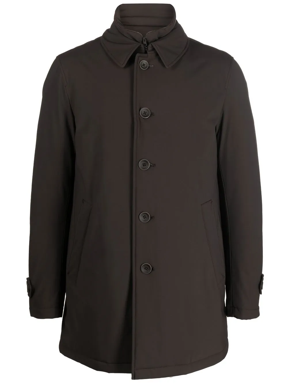 

Herno buttoned-up padded jacket - Brown