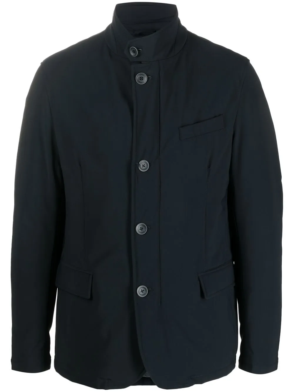 

Herno band-collar padded blazer - Blue