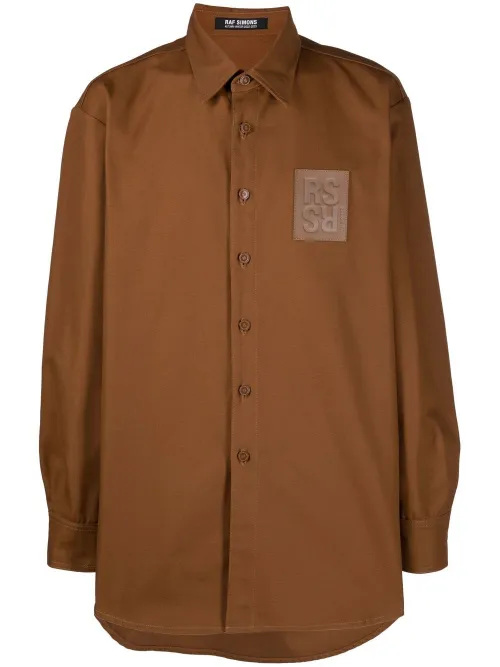 Chemise à patch logo - Raf Simons - Modalova