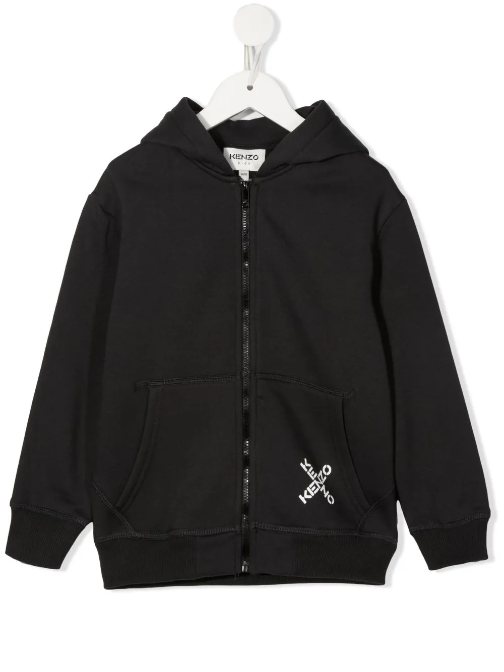 

Kenzo Kids logo zip-up hoodie - Grey