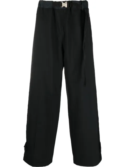 Sacai belted-waistband Trousers - Farfetch