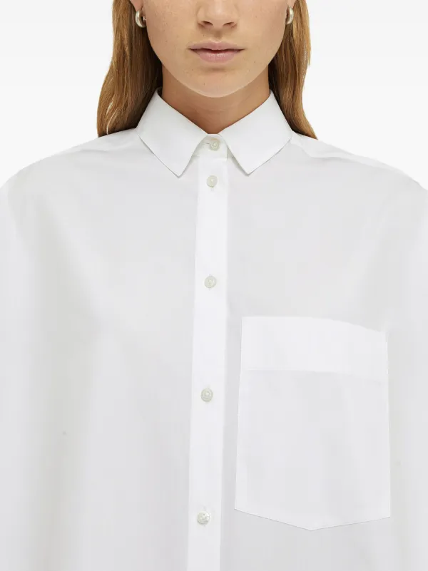Jil Sander Aライン シャツドレス | ホワイト | FARFETCH JP