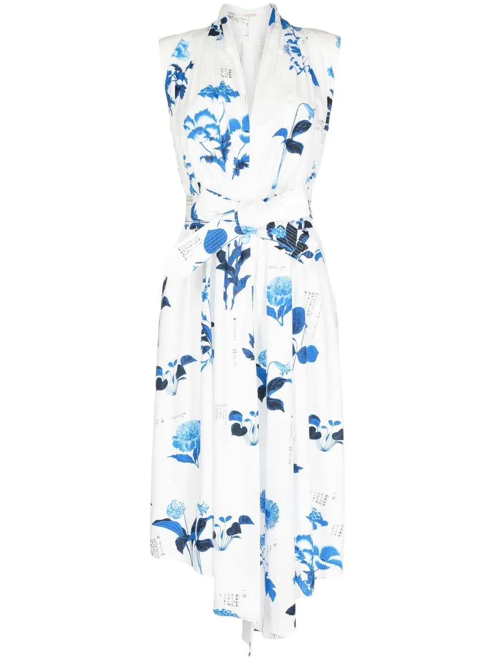 

Adam Lippes floral-print sleeveless midi dress - White