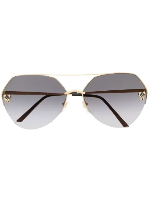 Cartier Eyewear oversized gradient-lens sunglasses