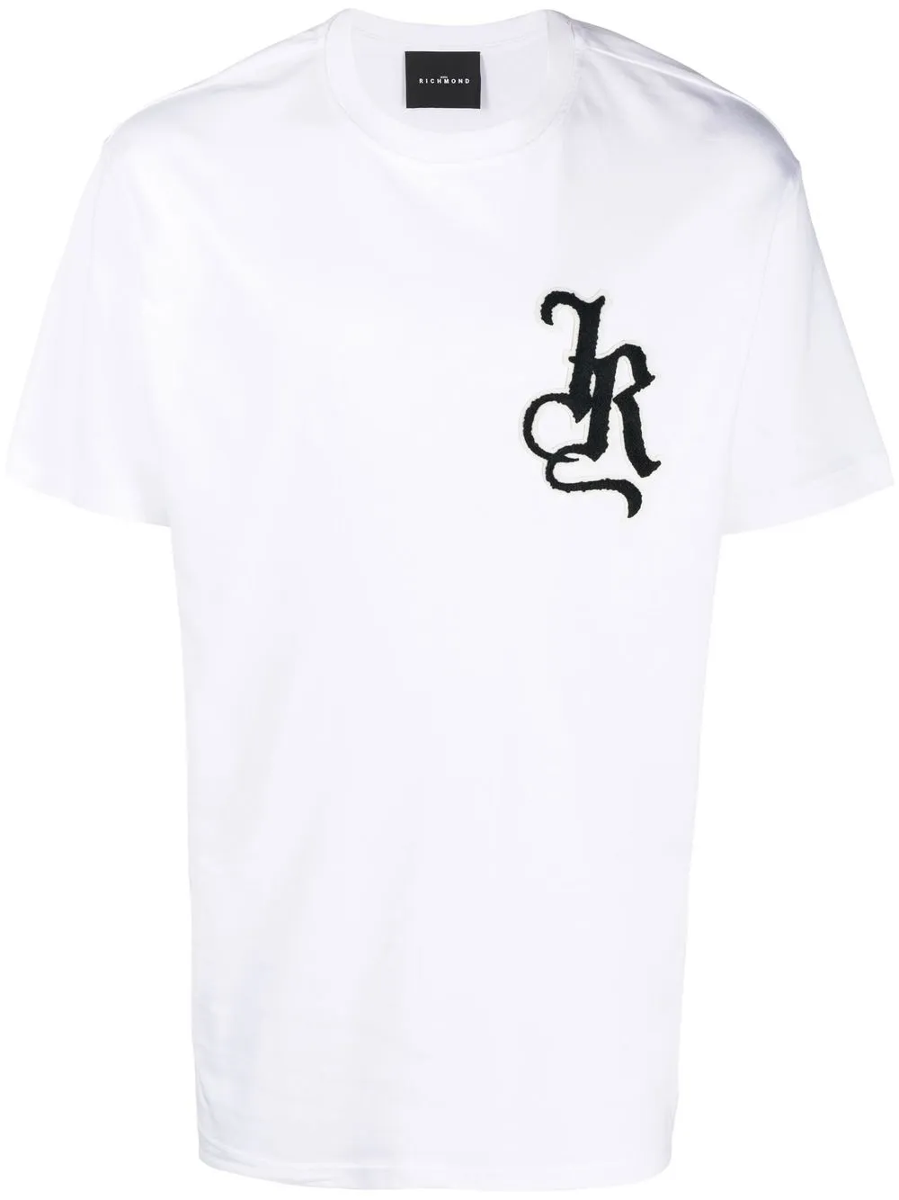 

John Richmond playera con cuello redondo y logo - Blanco