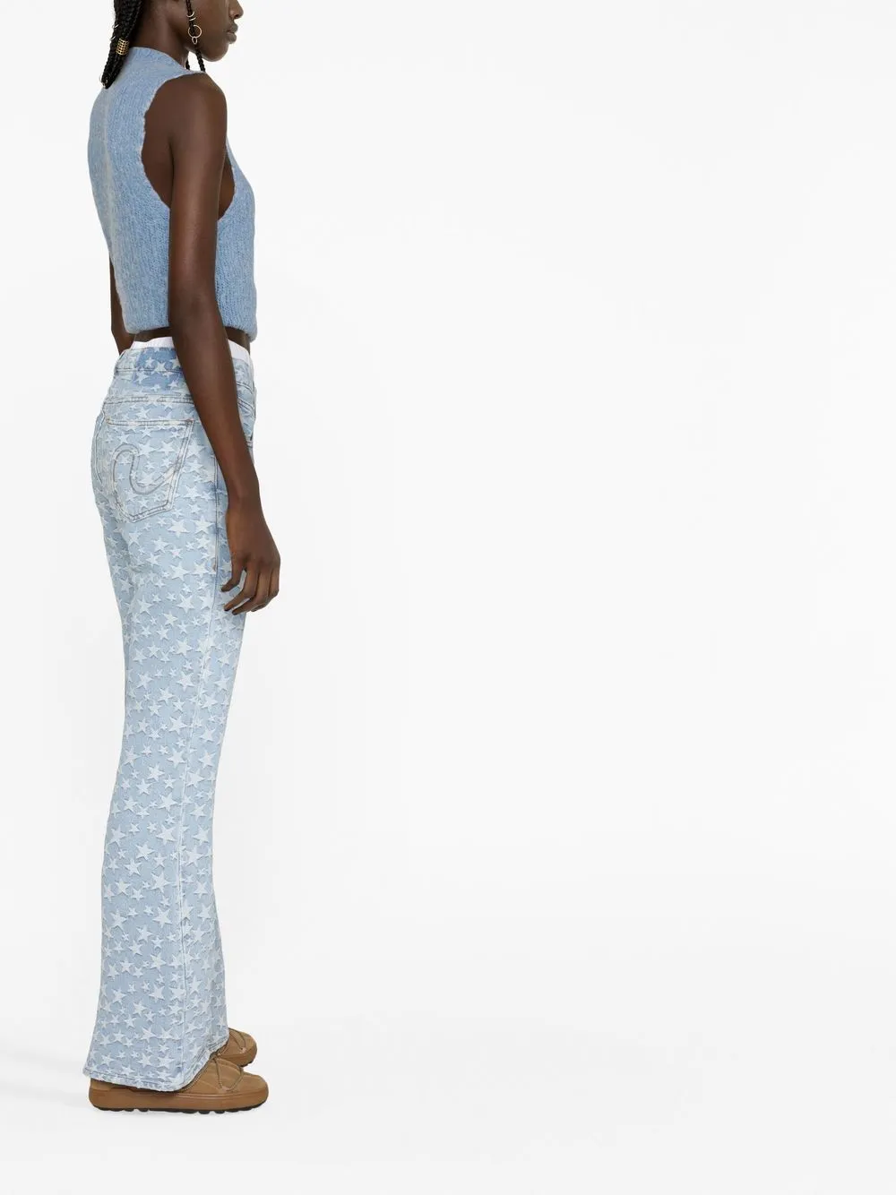 ERL starprint Flared Jeans Farfetch