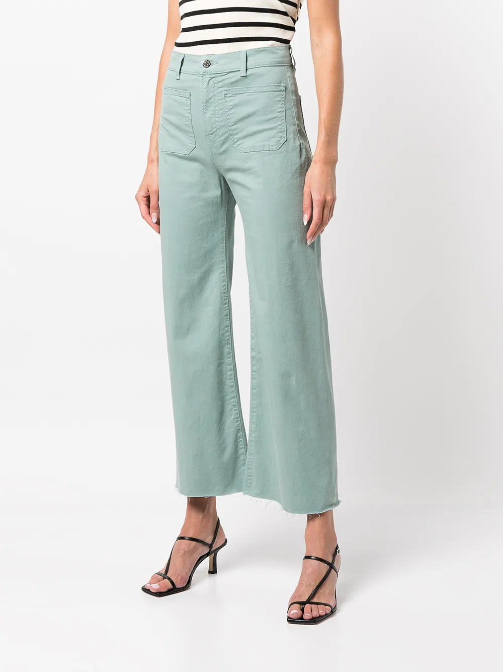 

Veronica Beard Grant wide-leg denim jeans - Blue