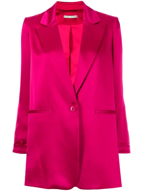 alice + olivia Denny longline blazer