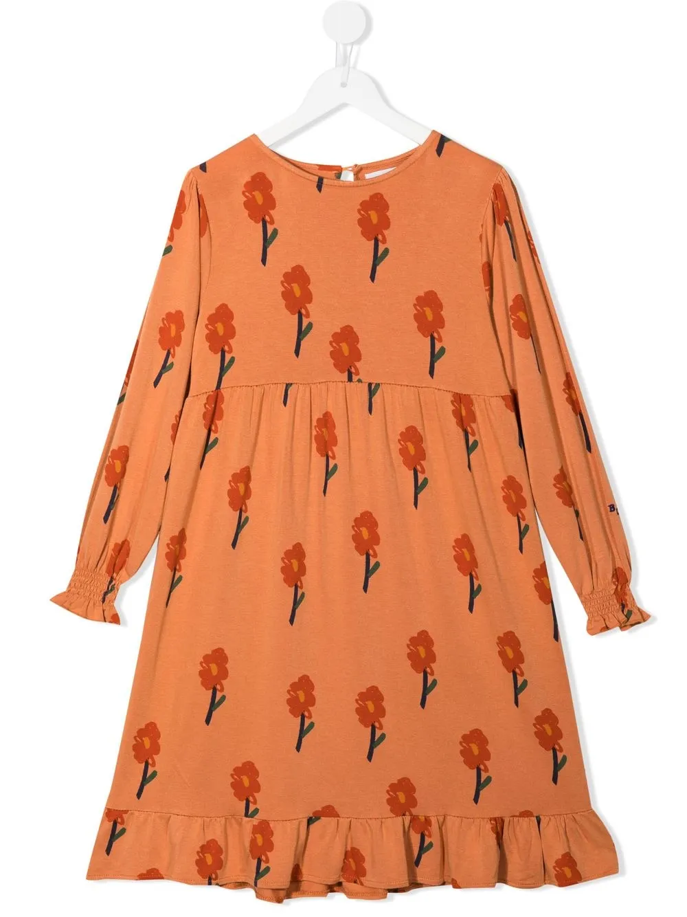 

Bobo Choses vestido midi con estampado floral - Naranja