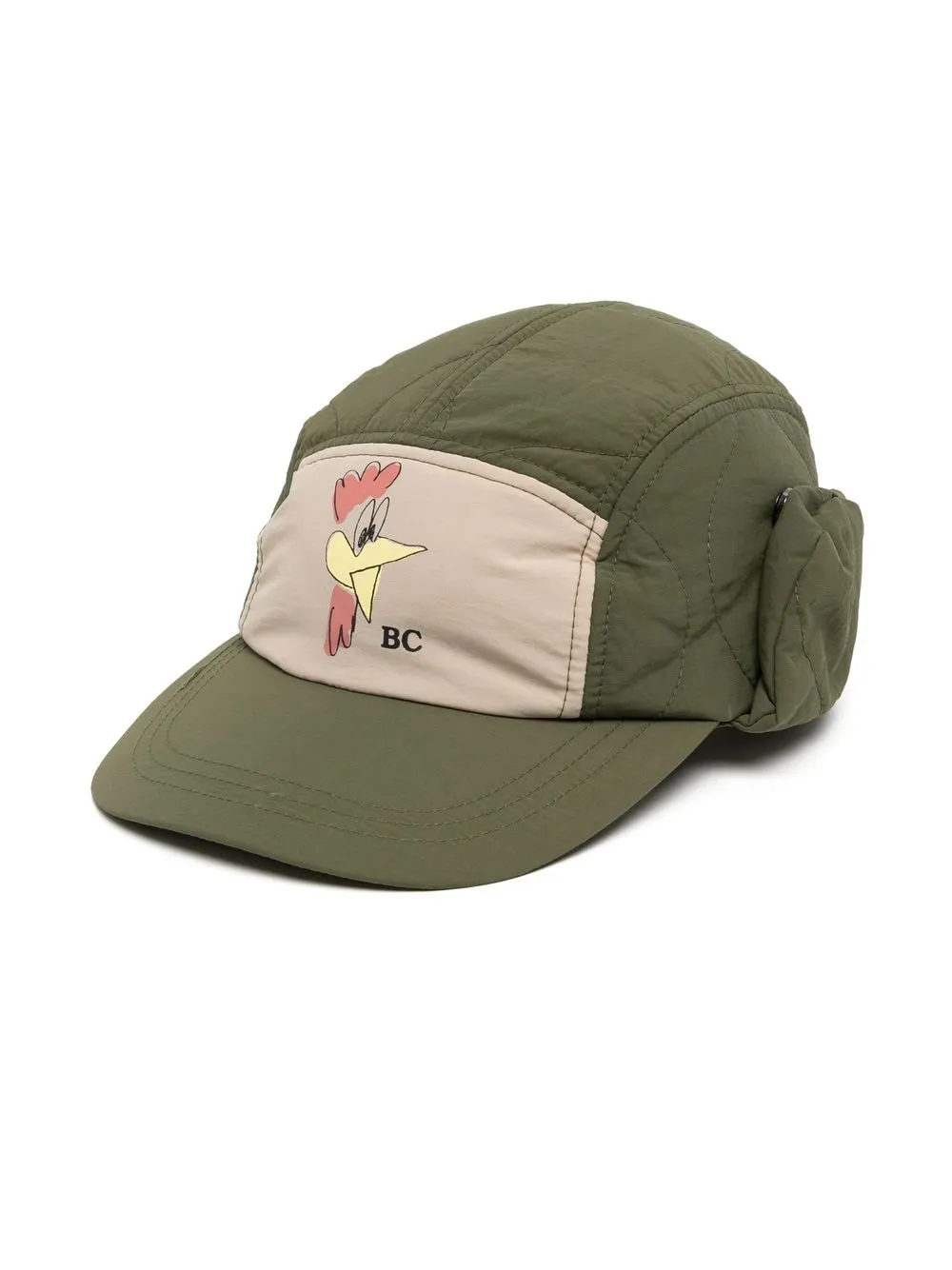 

Bobo Choses logo-print padded cap - Green