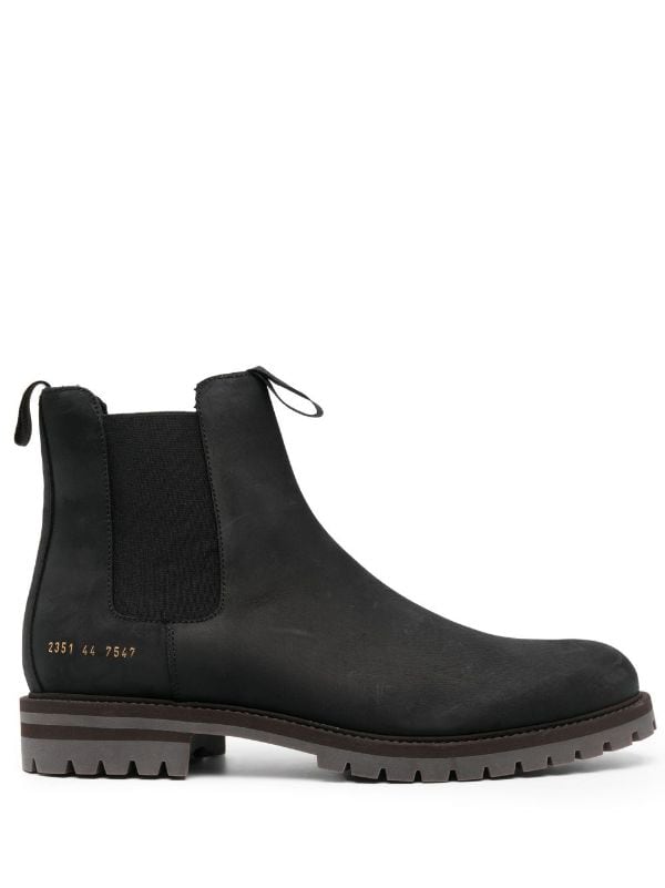 Common Projects Ridged Leather Boots - Farfetch