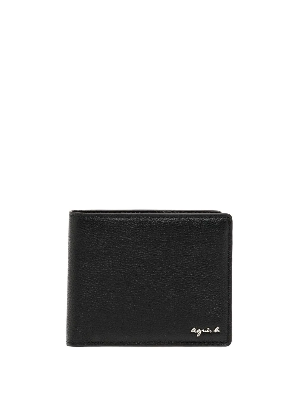 

agnès b. cartera con placa del logo - Negro