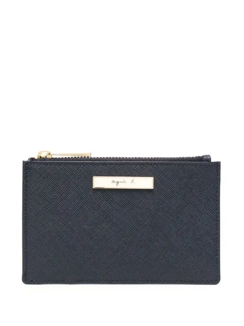 agnès b.  zipped leather cardholder