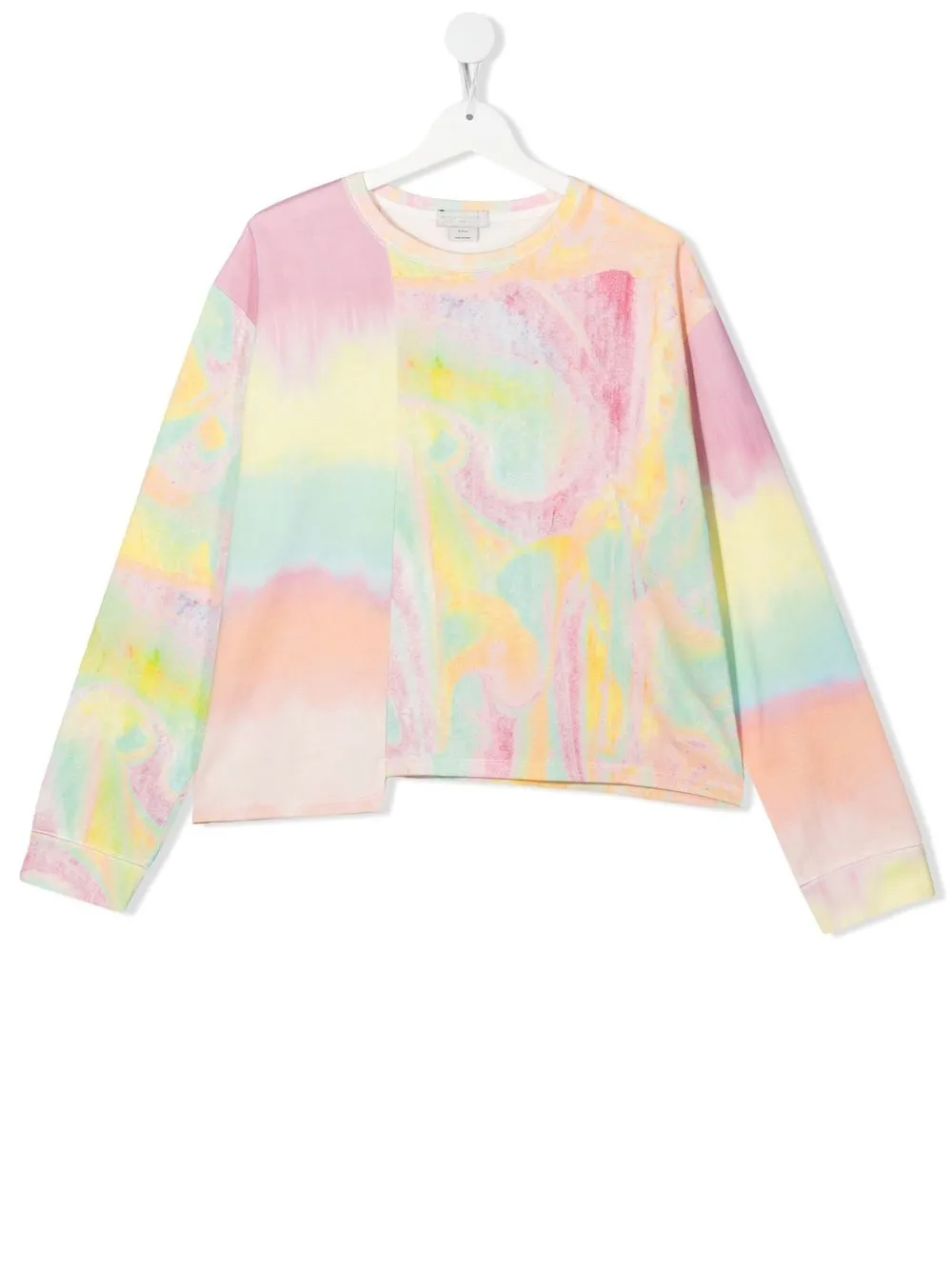 

Stella McCartney Kids sudadera con estampado tie-dye - Rosado