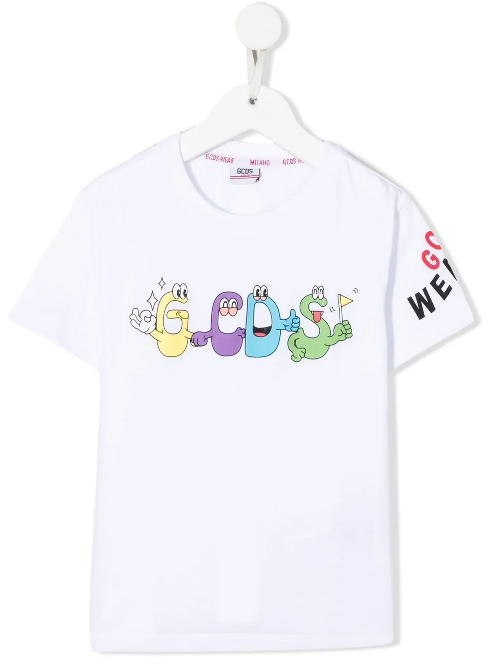 

Gcds Kids playera con logo estampado - Blanco