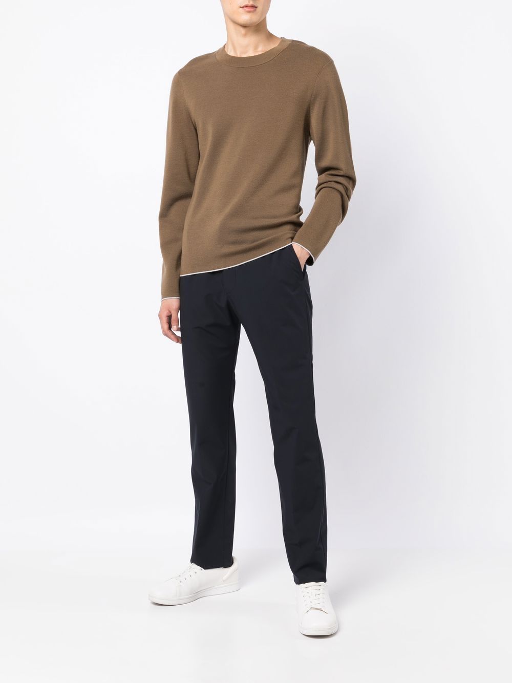 Corneliani Broek met trekkoord - Blauw